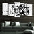 Black Paint Splash large wall art