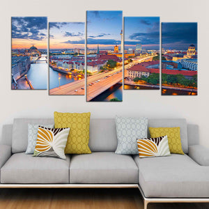 Berlin Skyline Wall Art Canvas-Stunning Canvas Prints