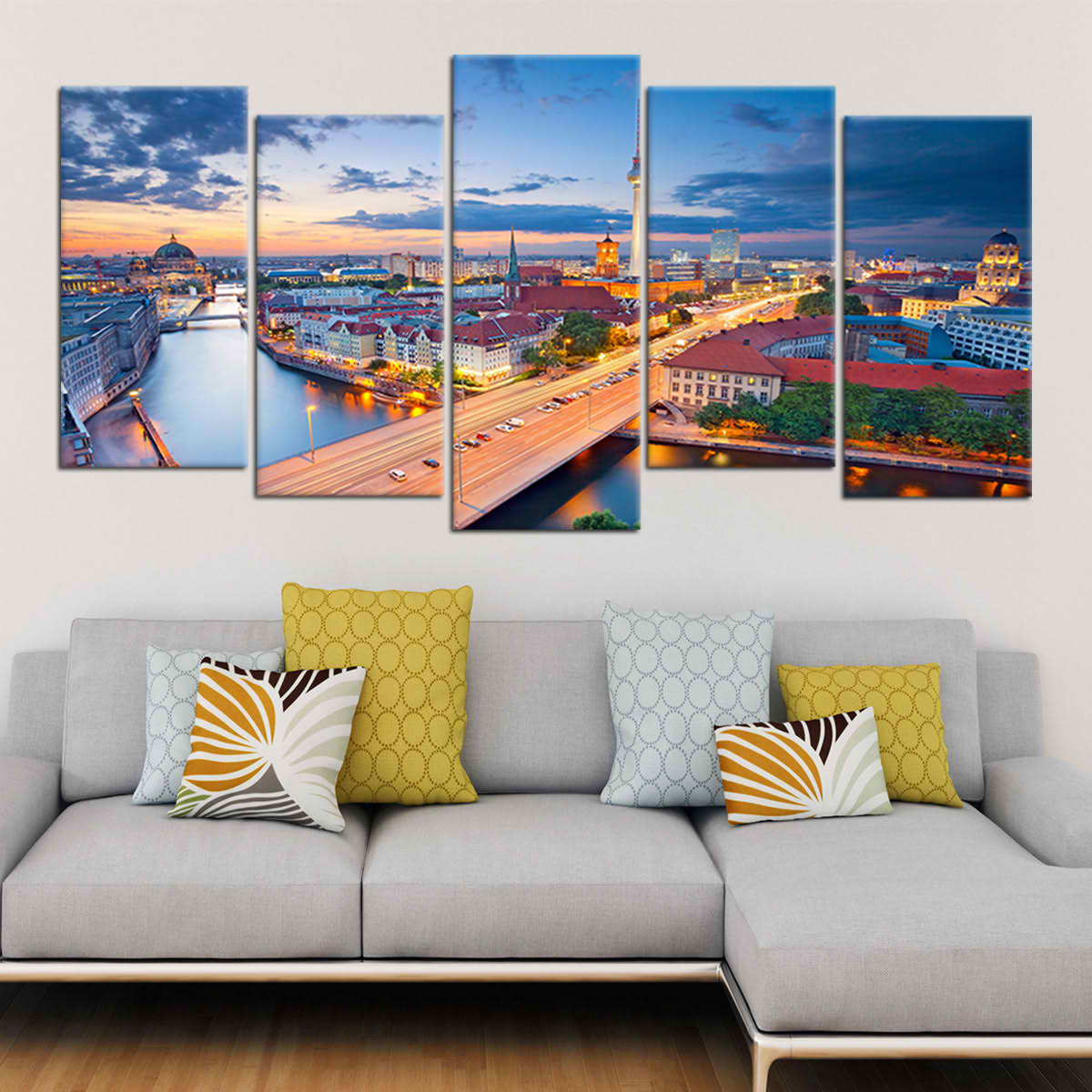 Berlin Skyline Wall Art Canvas-Stunning Canvas Prints