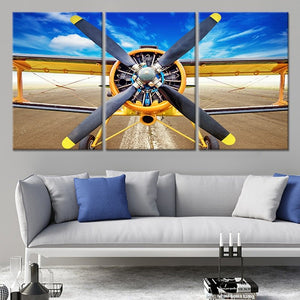Colorful Vintage Airplane Wall Art Canvas Print-Stunning Canvas Prints