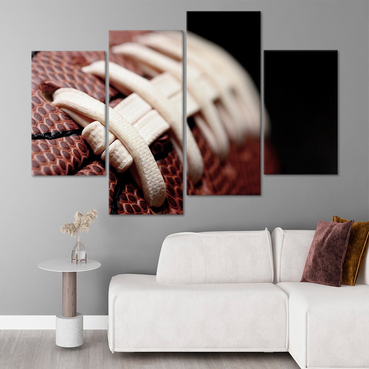 Close-up Football Wall Art Canvas Print-Stunning Canvas Prints