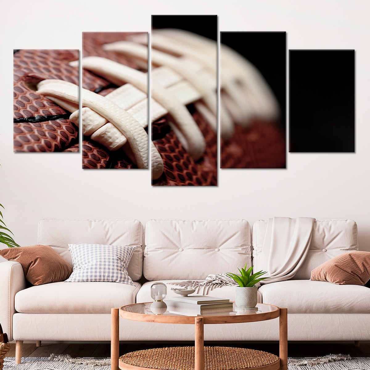 Close-up Football Wall Art Canvas Print-Stunning Canvas Prints
