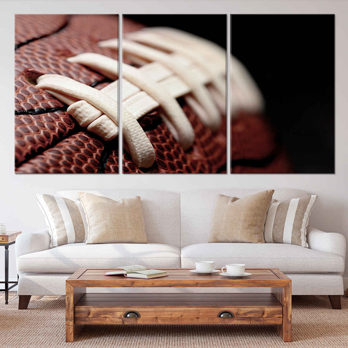 Close-up Football Wall Art Canvas Print-Stunning Canvas Prints