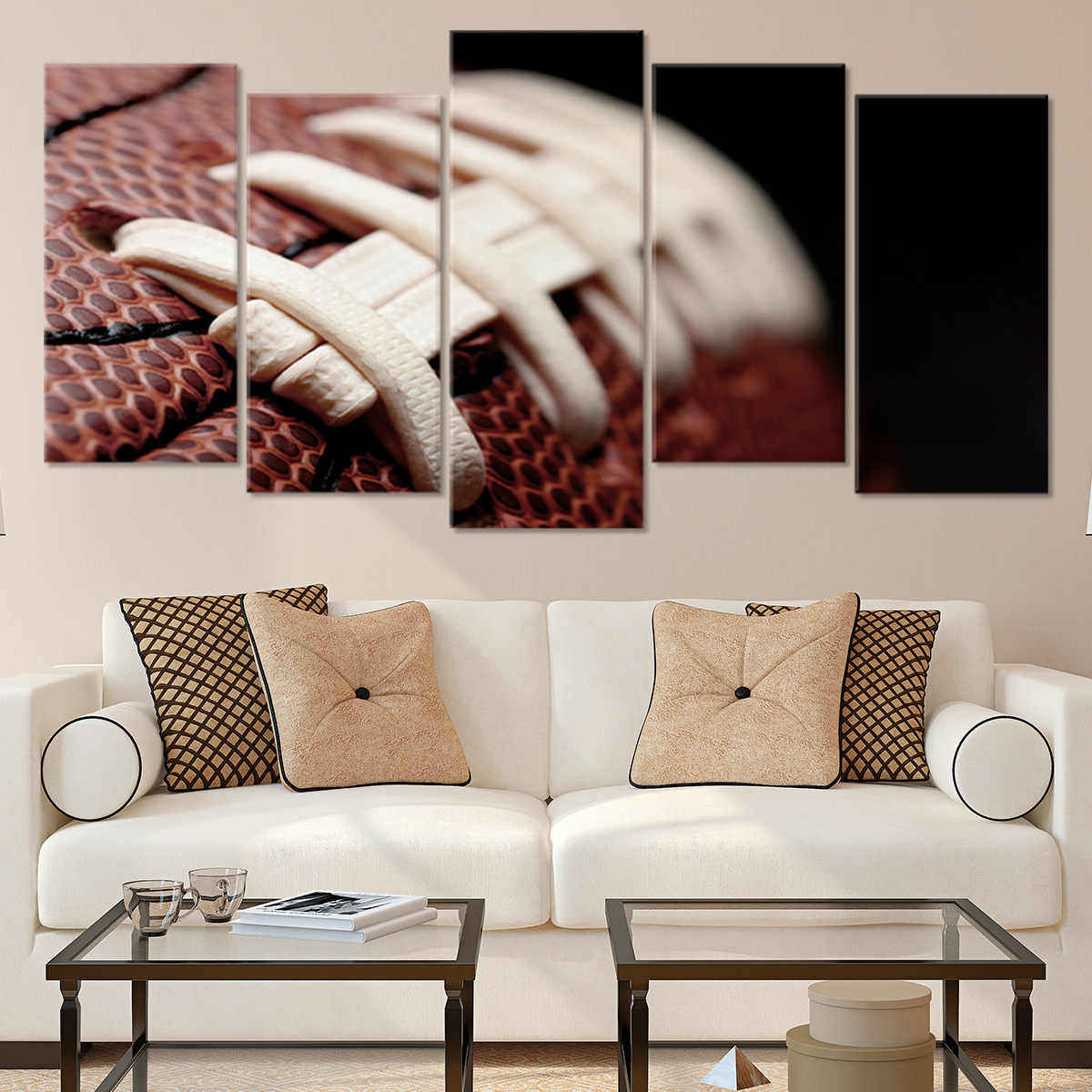 Close-up Football Wall Art Canvas Print-Stunning Canvas Prints