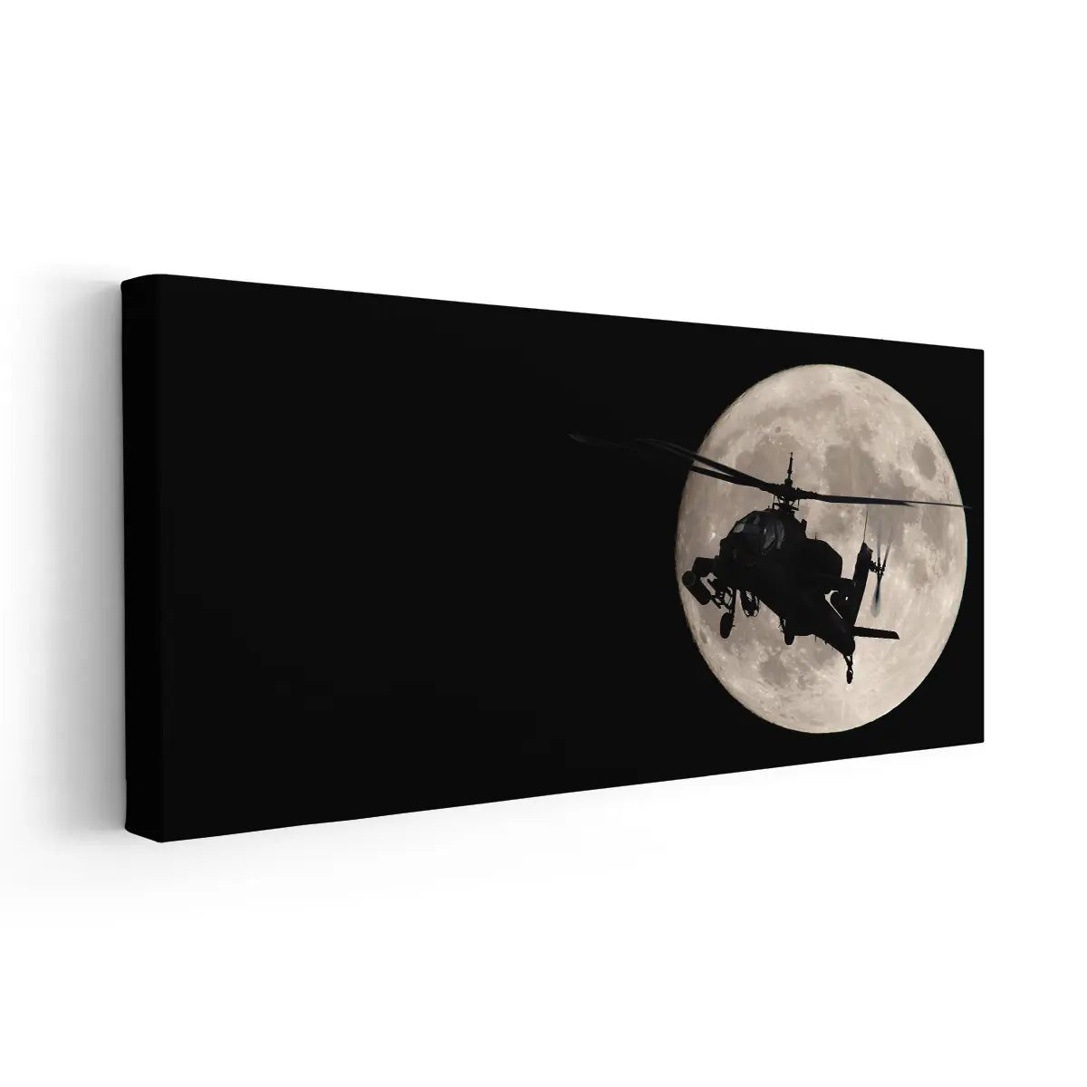 Apache Helicopter Silhouette Wall Art-Stunning Canvas Prints