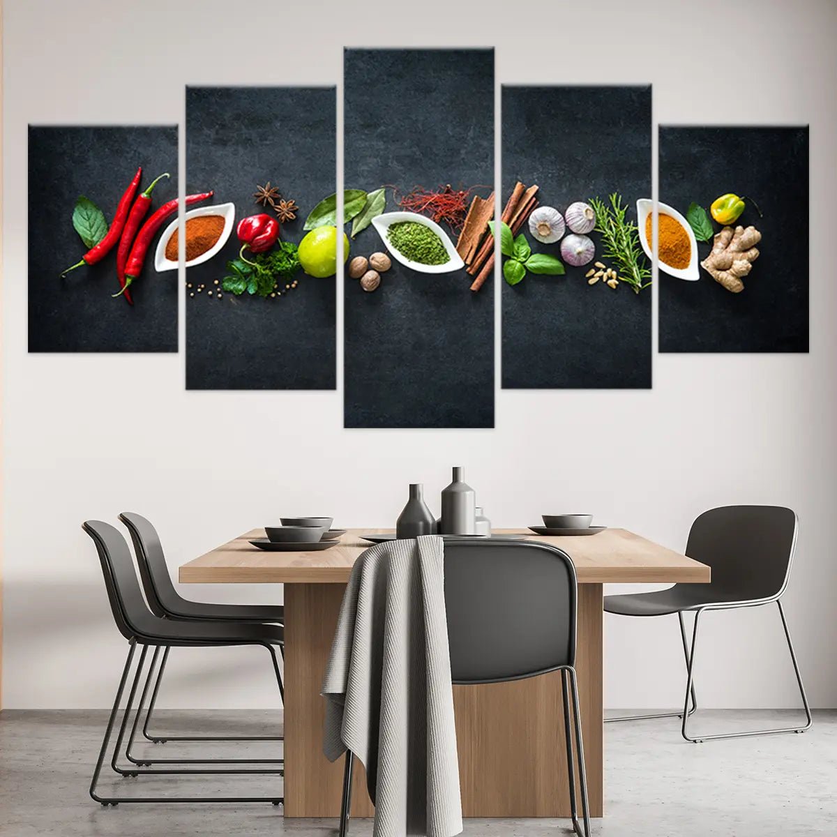 Herbs And Spices Kitchen Wall Art-Stunning Canvas Prints