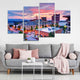 Asheville Sunset Skyline Wall Art Canvas-Stunning Canvas Prints