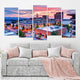 Asheville Sunset Skyline Wall Art Canvas-Stunning Canvas Prints