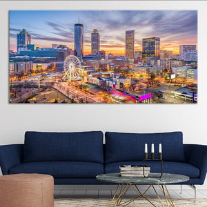 Atlanta Skyline Wall Art Canvas-Stunning Canvas Prints