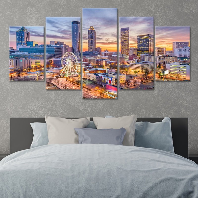 Atlanta Skyline Wall Art Canvas-Stunning Canvas Prints