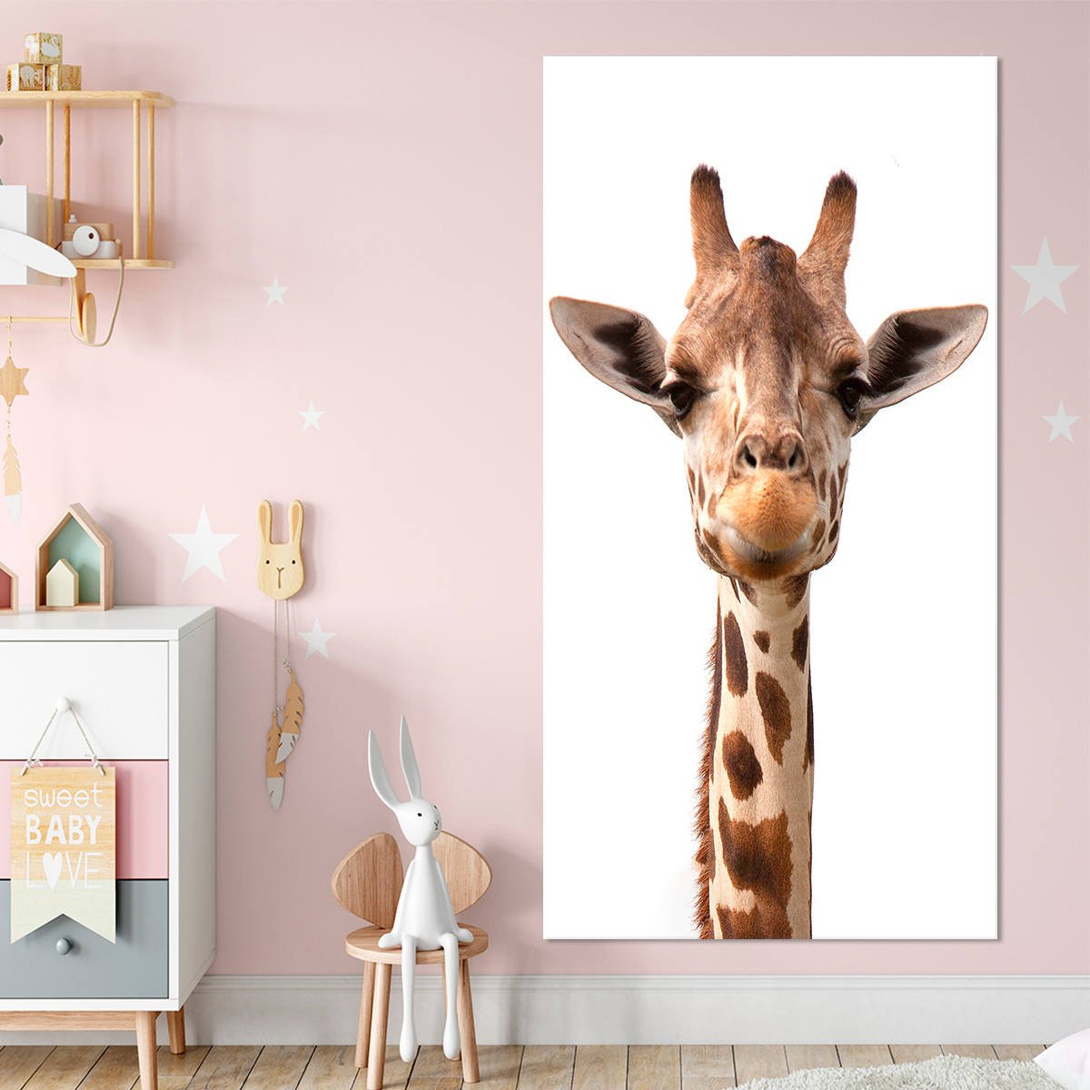 Cute Baby Giraffe Wall Art Canvas-Stunning Canvas Prints