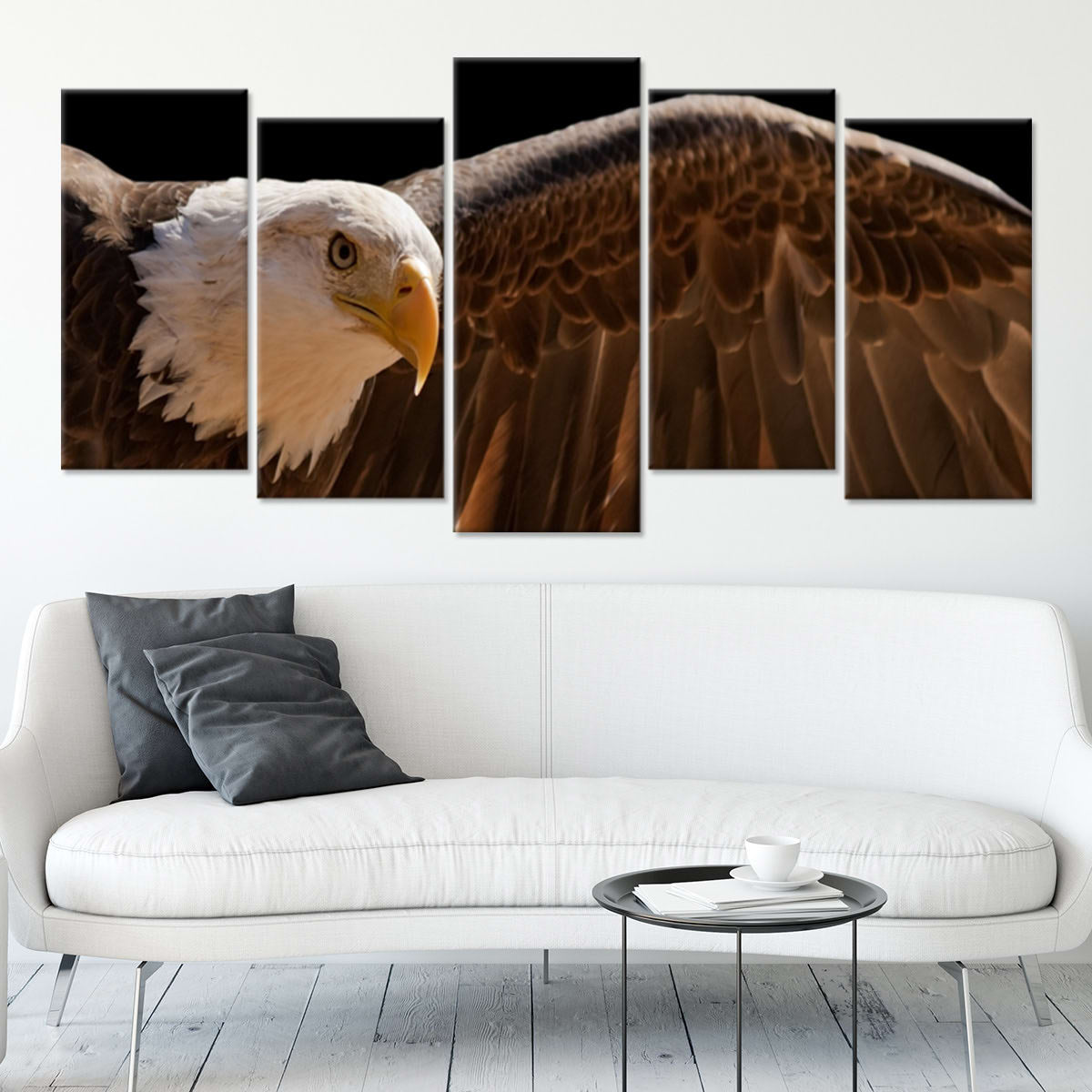 Majestic Bald Eagle Wall Art Large Canvas Print, Art Print & Painting