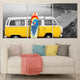 Vintage Surf WV Van Wall Art Canvas Print-Stunning Canvas Prints