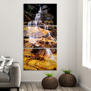Beautiful Waterfall Multi Panel Canvas Wall Art