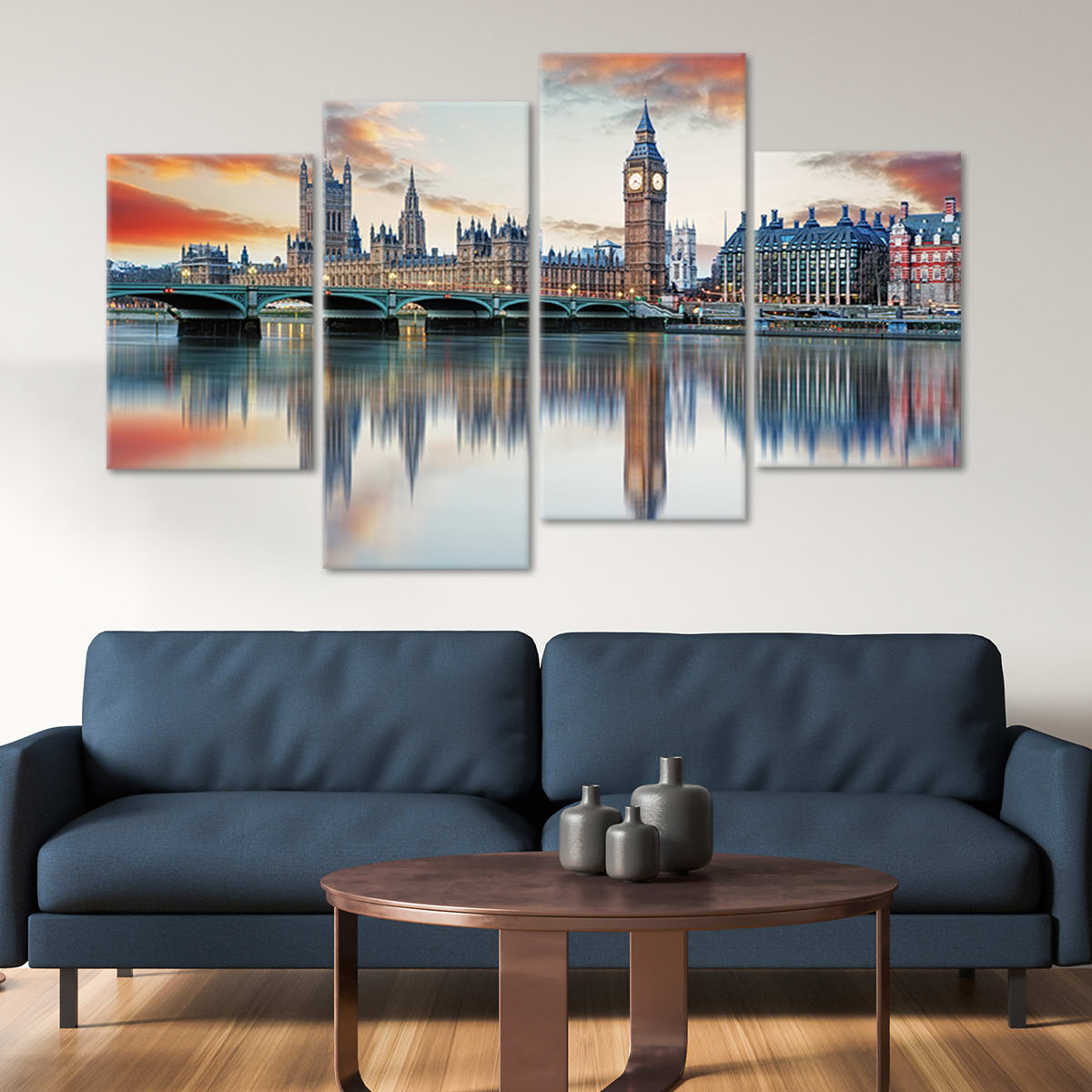 Big Ben Skyline Wall Art Canvas-Stunning Canvas Prints