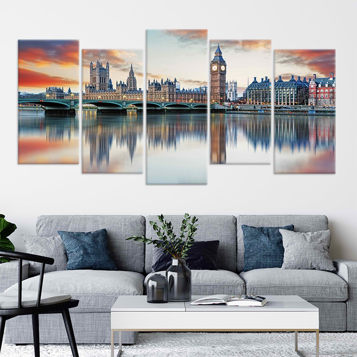 Big Ben Skyline Wall Art Canvas-Stunning Canvas Prints