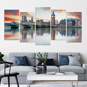 Big Ben Skyline Wall Art Canvas-Stunning Canvas Prints