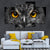 Big Gold Eyed Owl Multi Panel Canvas Wall Art