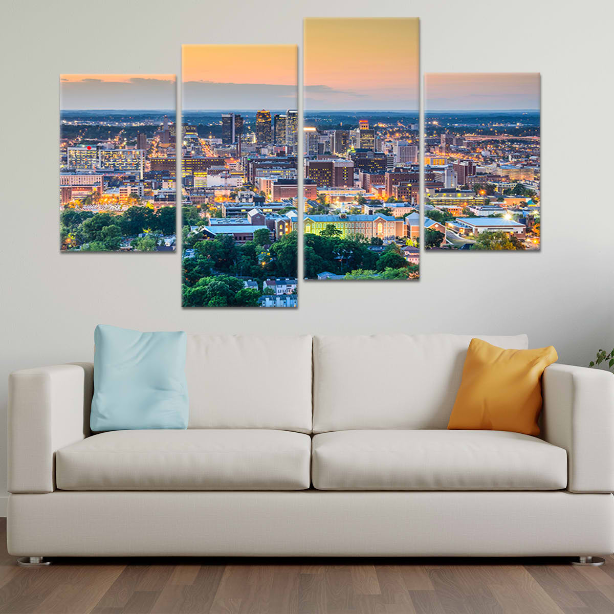 Birmingham Skyline Wall Art Canvas-Stunning Canvas Prints