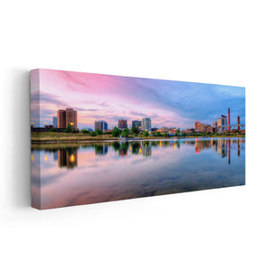 Birmingham Skyline At Dusk Wall Art Canvas-Stunning Canvas Prints