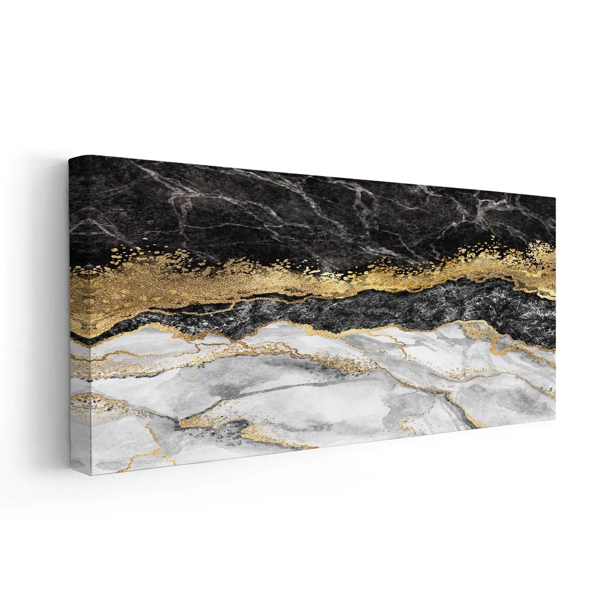 Black And Gold Marble Wall Art-Stunning Canvas Prints
