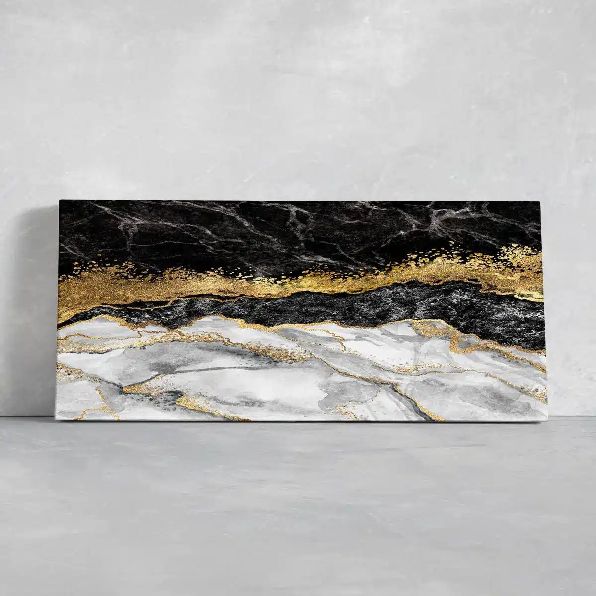 Black And Gold Marble Wall Art Multi Panel Canvas | Stunning Canvas