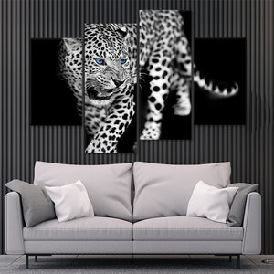 Black And White Jaguar Wall Art Canvas-Stunning Canvas Prints