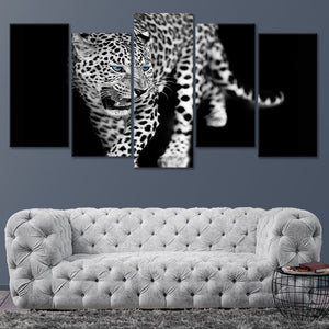 Black And White Jaguar Wall Art Canvas-Stunning Canvas Prints