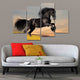 Black Friesian Horse Wall Art Canvas-Stunning Canvas Prints