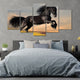 Black Friesian Horse Wall Art Canvas-Stunning Canvas Prints