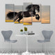 Black Friesian Horse Wall Art Canvas-Stunning Canvas Prints