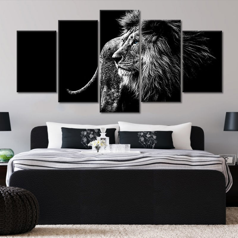 3 piece lion canvas