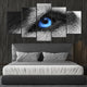 Blue Eyed Wolf Wall Art Canvas-Stunning Canvas Prints