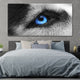 Blue Eyed Wolf Wall Art Canvas-Stunning Canvas Prints