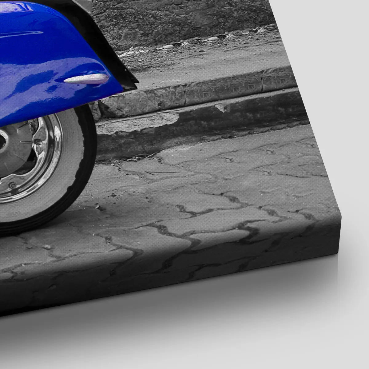 Blue Vespa Scooter Wall Art Canvas Print-Stunning Canvas Prints
