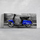 Blue Vespa Scooter Wall Art Canvas Print-Stunning Canvas Prints