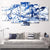 Blue Paint Splash Canvas Wall Art