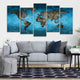Ocean World Map Wall Art Canvas Print-Stunning Canvas Prints