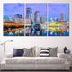 Boston Skyline At Twilight Wall Art Canvas-Stunning Canvas Prints