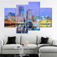 Boston Skyline At Twilight Wall Art Canvas-Stunning Canvas Prints