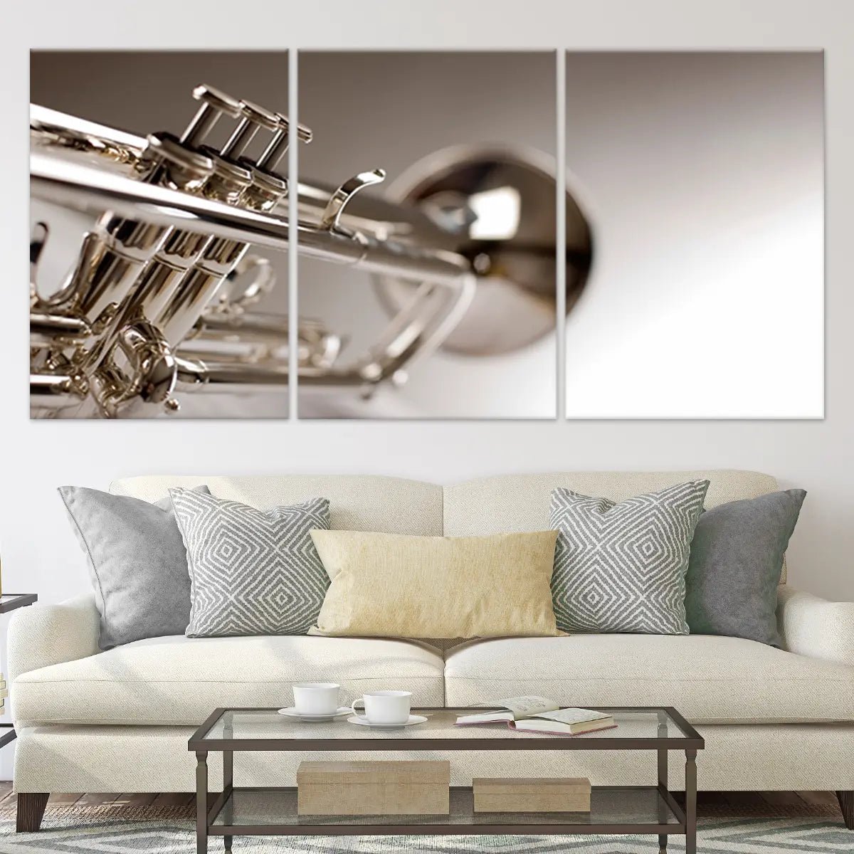 Brass Trumpet Wall Art-Stunning Canvas Prints