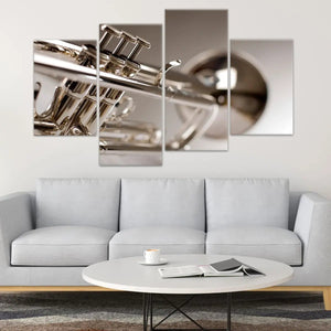 Brass Trumpet Wall Art Canvas Print-Stunning Canvas Prints