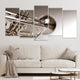 Brass Trumpet Wall Art Canvas Print-Stunning Canvas Prints