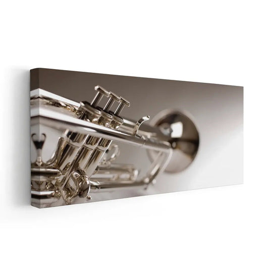 Brass Trumpet Wall Art Canvas Print-Stunning Canvas Prints