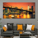 Brooklyn Bridge At Dusk Skyline Wall Art Canvas-Stunning Canvas Prints