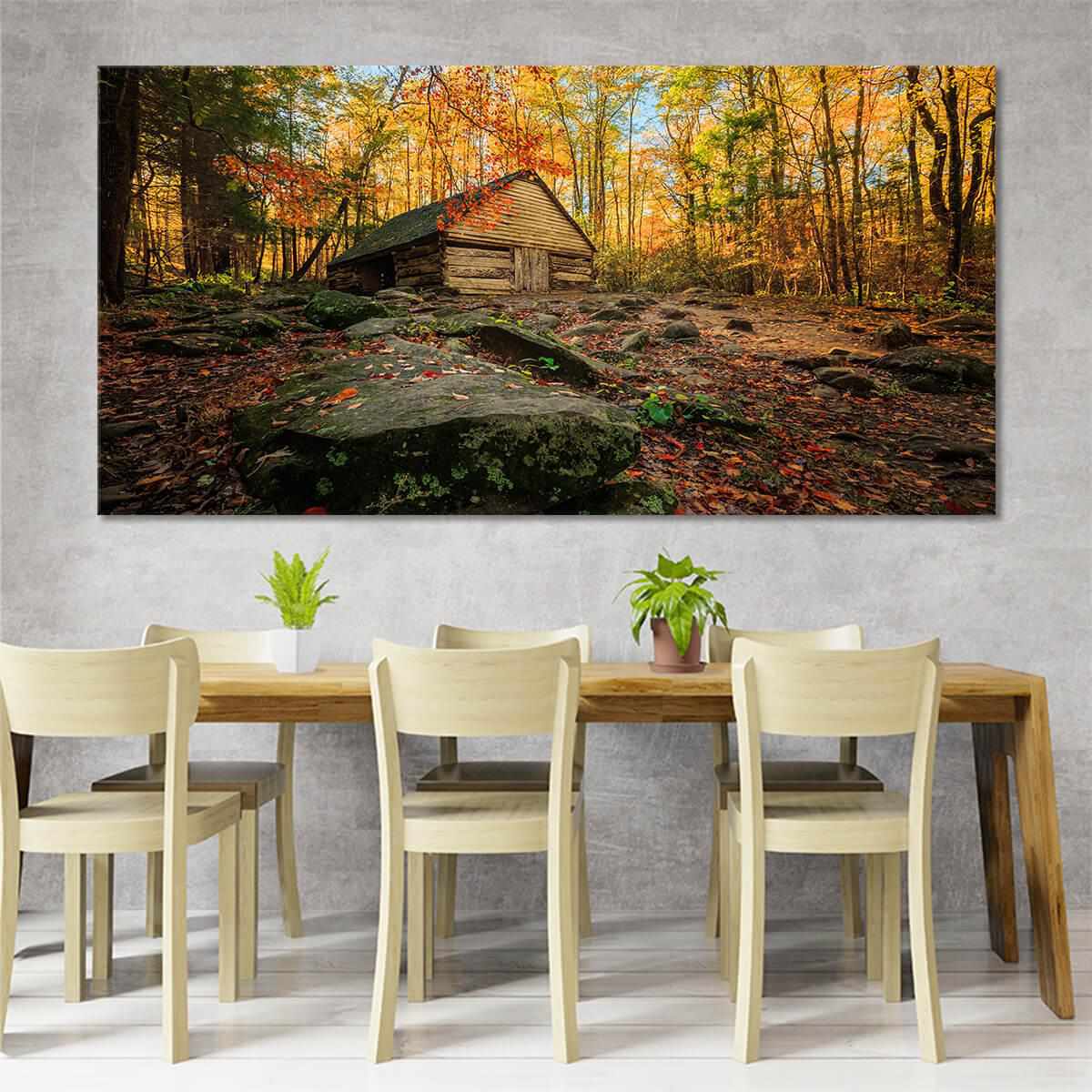 Cabin In The Woods Canvas Wall Art Set