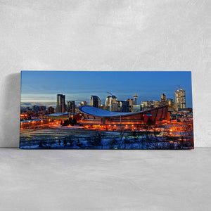 Calgary Skyline Wall Art Canvas-Stunning Canvas Prints