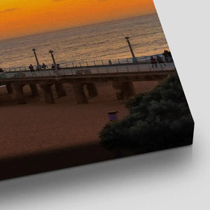 Santa Monica Sunset Beach Wall Art Canvas-Stunning Canvas Prints