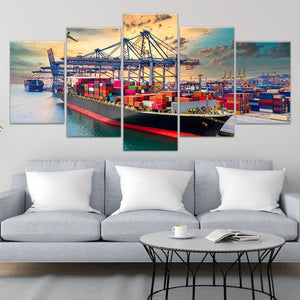 Cargo Ship Wall Art Canvas Print-Stunning Canvas Prints