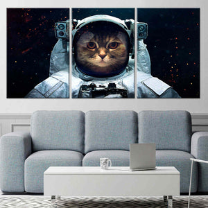 Cat Astronaut Wall Art Canvas Print-Stunning Canvas Prints